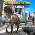 Dino Simulator City Attack opens a strange world where in 2024, dinosaurs have not disappeared but instead coexisted with humans in the heart of a modern city.
