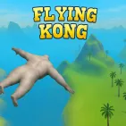 Enter the colorful world of Flying Kong, where you will play as a flying gorilla, rushing into a thrilling adventure in the middle of the tropical forest!